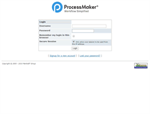 Tablet Screenshot of bugs.processmaker.com